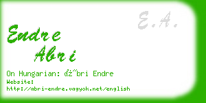 endre abri business card